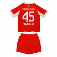 Stroje piłkarskie Bayern Munich Aleksandar Pavlovic #45 Koszulka Podstawowej dla dzieci 2025-26 Krótki Rękaw (+ szorty)